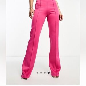 Scuba fitted straight leg pants